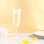 12-Pack Plastic Champagne Flutes Clear Flared Design - Lightweight Disposable Toasting Glasses 6oz