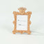 4-Pack Picture Frames Gold Resin Vintage Crown Design Rectangle - Mini Photo Frame Wedding Place Card Holders & Party Favors 4.5"x3"