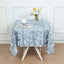 Taffeta 54"x54" Square Tablecloth Dusty Blue 3D Leaf Petal Table Cover
