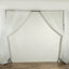 2 Pack Ivory Sheer Chiffon Event Curtain Drapes, Durable Flame Resistant Organza Backdrop Event Panels With Rod Pockets - 10ftx10ft