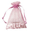 10 Pack 5"x7" Pink Organza Drawstring Wedding Party Favor Gift Bags