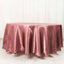 Satin 108" Round Tablecloth Cinnamon Rose - Smooth and Lustrous Table Cover