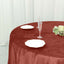 Premium Velvet 120" Round Tablecloth Terracotta (Rust) - Reusable Soft & Seamless Table Cover