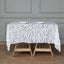 Sequin 72"x72" Table Overlay Square Tablecloth White - Big Payette Design for Classy Celebrations