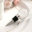 Crystal Glass Ball Metal Wine Bottle Stopper Plug Party Favor Gift Box - Clear Box, Thank You Card, and Ribbon Included