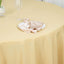 Premium Polyester 108" Round Tablecloth Champagne - Wrinkle-Resistant 220GSM Table Cover