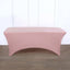 Stretch Spandex 96"x30" Rectangle Table Cover Dusty Rose - Durable Form-Fitting Tablecloth