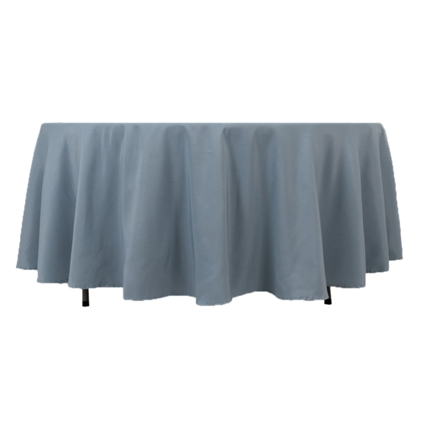 Premium Polyester 108" Round Tablecloth Dusty Blue - Wrinkle-Resistant 220GSM Table Cover
