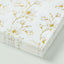 50-Pack Paper Cocktail Napkins with Gold Magnolia Flowers Print White - Highly 2 Ply Absorbent Soft Napkins for Beverages