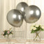 10 Pack Silver Biodegradable Balloons, 18" Thickened Extra Strong Eco-friendly Latex Helium Party Balloons