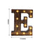 LED Marquee Letter "E" Industrial Style Antique Black - Light-Up Alphabet Sign for Weddings & Displays 9"