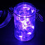 20 LED Micro Fairy String Lights Starry Bright Design Purple - Battery Operated Party Accent 90"