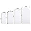Set of 4 Matte White Spandex Fitted Wedding Arch Covers For Round Top Chiara Backdrop Stands - 4ft,5ft,6ft,7ft