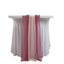 20-Pack 9ft Sheer Table Runners â€“ Mauve/Blush Shimmer Sheer Drapes, Wrinkle-Free
