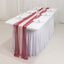 20-Pack 9ft Sheer Table Runners â€“ Mauve/Blush Shimmer Sheer Drapes, Wrinkle-Free