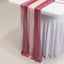 20-Pack 9ft Sheer Table Runners â€“ Mauve/Blush Shimmer Sheer Drapes, Wrinkle-Free