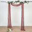 20ft Mauve Cinnamon Rose Gauze Cheesecloth Fabric Wedding Arch Drapery, Window Scarf Valance, Boho Decor Arbor Curtain Panel