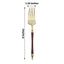 24-Pack Plastic Forks with Roman Column Handle Gold/Brown - European Style Disposable Utensils 8"