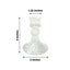 6-Pack Glass Taper Candlestick Holders Diamond Pattern Design Clear - Reversible Crystal Pillar Votive Stands 4"