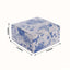 25 Pack White Blue Paper Favor Boxes in French Toile Pattern, Cardstock Party Shower Candy Gift Boxes - 4"x4"x2"