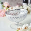 Mercury Glass Pedestal Bowl Vase Compote Style Silver - Sophisticated Floral Table Decor for Events 8"