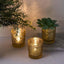 6-Pack Gold Glass Votive Tealight Holders - Stylish Primrose Design for Weddings & DÃ©cor