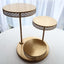 3-Tier Dessert Stand Hollow Lace Round Design Gold - Cupcake Tower and Tiered Cake Display Metal 21"