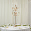 Metal Floor Candelabra Candle Holder, 9-Arm Vintage Taper Stand Gold Table Centerpiece for Weddings & Parties 46" Tall