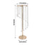 2-Pack Metal Flower Stand Gold with Spiral Hanging Beads - Crystal Pedestal Table Wedding Centerpiece 24"