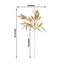 2-Pack Artificial Metallic Bamboo Leaf Branches Gold - Shiny Faux Plant Stems Vase Filler Floral Arrangement Centerpiece Decor 33"