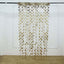 Champagne Round Chain Foil Fringe Curtain Party Backdrop, Metallic Champagne Tinsel Streamer Party Decor - Door Window Foil Curtain - 3ftx6.5ft