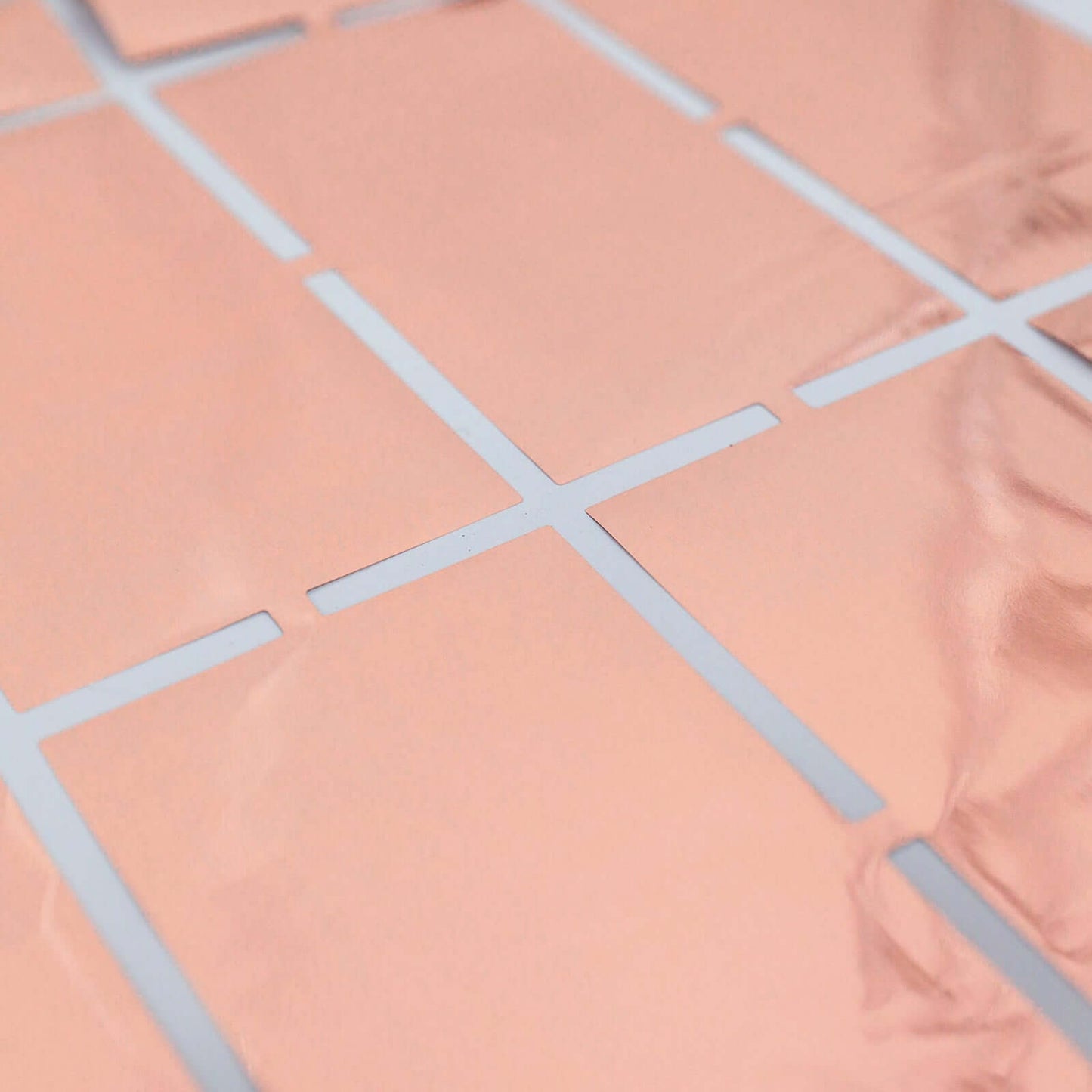 Shiny Rose Gold Metallic Foil Rectangle Curtain Party Backdrop Door Window Curtain - 3ftx6.5ft