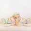 12 Pcs Cardstock Paper 3D Butterfly Table Centerpieces, Metallic Gold Foil Accents Pastel Color Party Decorations 10", 12"