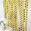 Gold Heart Chain Foil Fringe Curtain Party Backdrop, Metallic Gold Tinsel Streamer Party Decor - Door Window Foil Curtain - 3ftx6.5ft