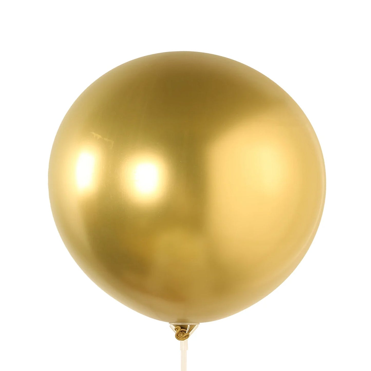 5 Pack Metallic Chrome Gold Biodegradable Balloons, 36" Large Round Eco-friendly Thickened Latex Party Balloons