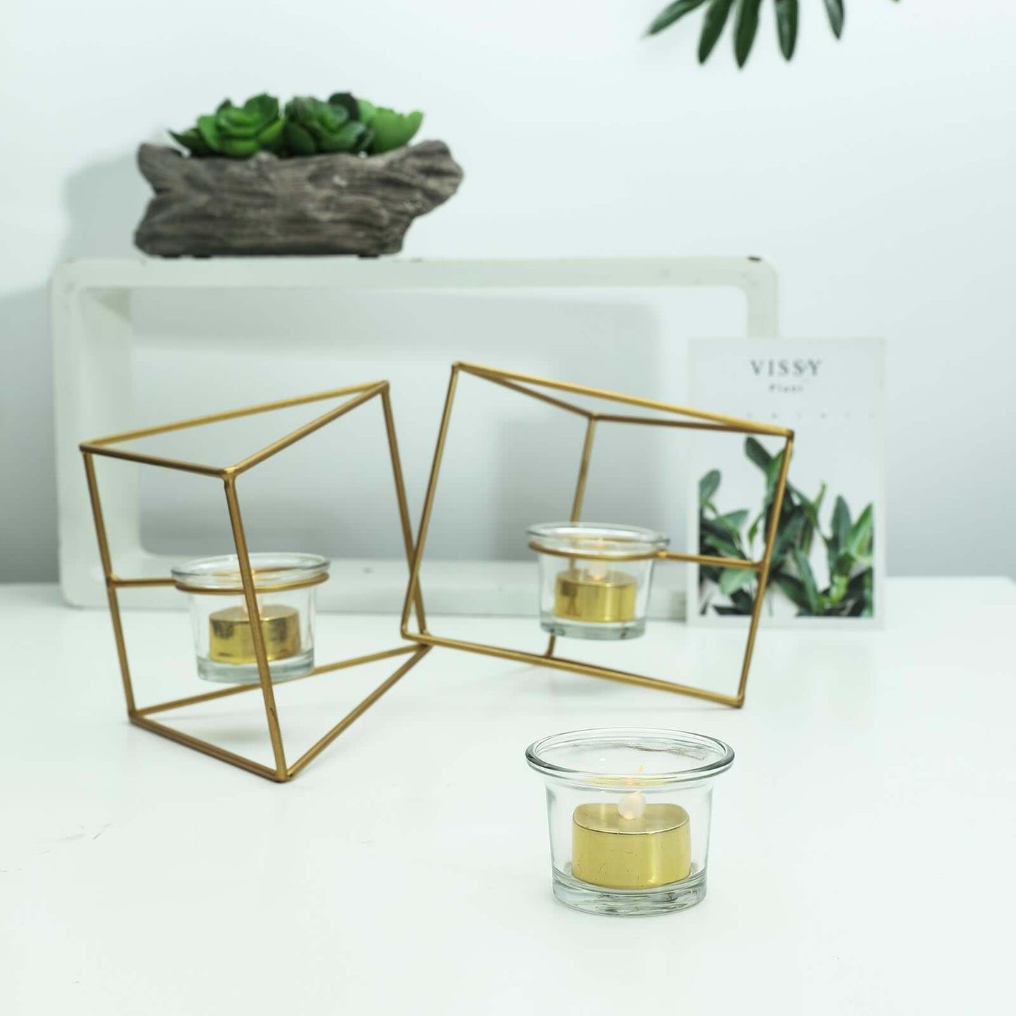 12-Pack LED Tealight Candles Metallic Gold Design - Reusable Flameless Battery Operated Lights