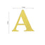 4 Pack 5" Metallic Gold Alphabet Stickers Banner, Customizable Stick on Gold Letters - A