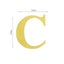 4 Pack 5" Metallic Gold Alphabet Stickers Banner, Customizable Stick on Gold Letters - C