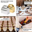 25 Pack Metallic Gold Candy Gift Tote Gable Boxes, Party Favor Treat Bags - 6"x3.5"x7"
