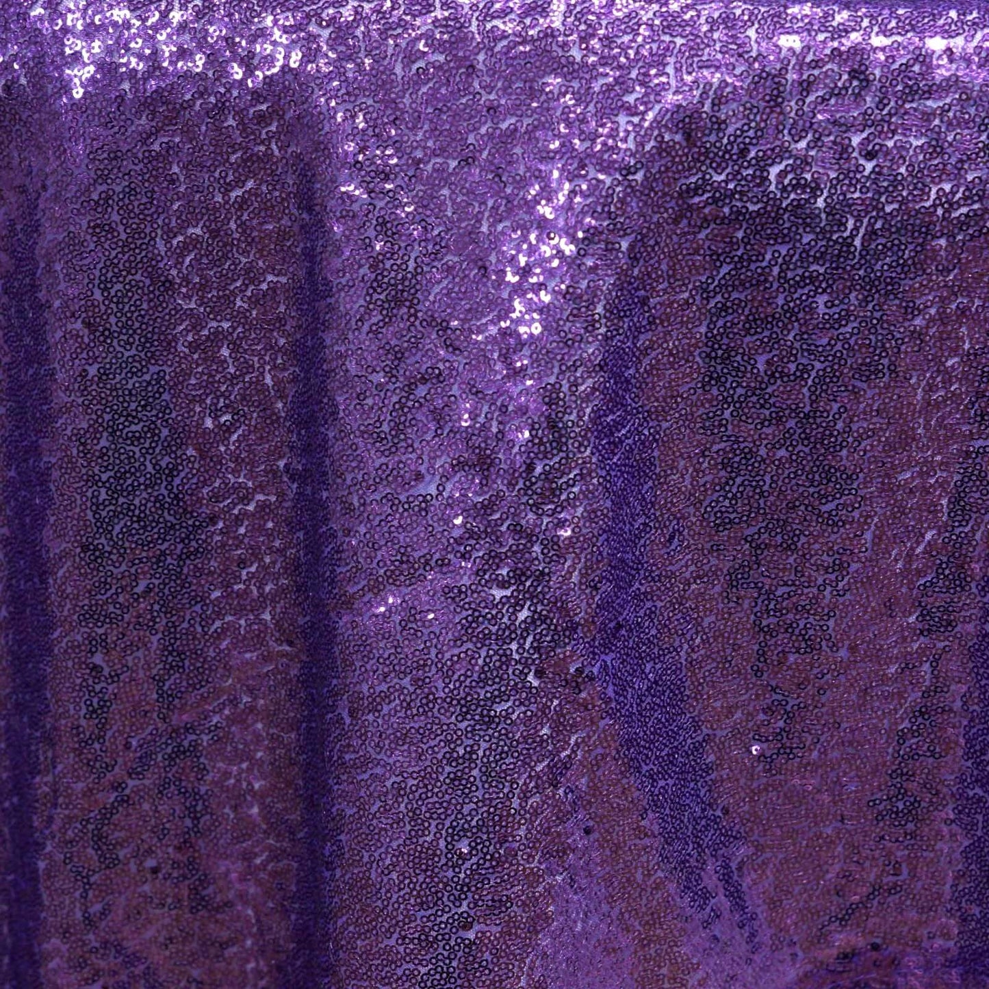 Sequin 72"x72" Table Overlay Square Tablecloth Purple - Sparkly Table Cover