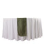 Taffeta 12"x108" Table Runner Dusty Sage Green - Accordion Crinkle Design