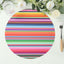 10-Pack Disposable Table Placemats with Multicolor Mexican Serape Fiesta Striped Print - 300GSM Festive Paper Placemats for Cinco de Mayo & Mexican-Themed Events 13"