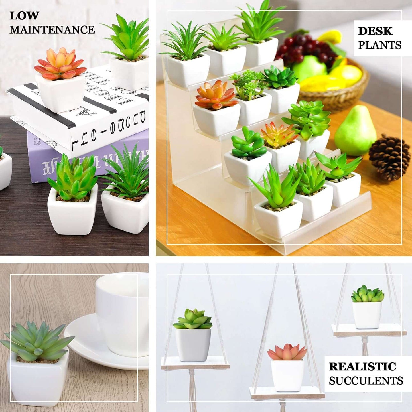 3-Pack Spotted Aloe Vera Artificial Succulents in Ceramic Pot - Lifelike Decorative Faux Plants for Home Office & Event Design 5"