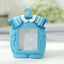 4 Pack Cute 4" Newborn Baby Boy Light Blue Clothes Resin Party Favors Picture Frame, Baby Shower Gender Reveal Party Gifts