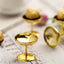 12-Pack Plastic Dessert Cup Candy Dishes Gold - Decorative Mini Pedestal Stands for Treats 2"