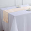 Satin 12"x108" Table Runner Beige - Stylish Table Linen