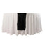 Scuba Polyester 12"x108" Table Runner Black - Wrinkle-Free Table Linen for Events & Weddings