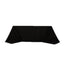 Cotton Blend 90"x132" Rectangle Tablecloth Black - Seamless Wrinkle-Resistant Table Cover