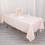 Premium Polyester 60"x102" Rectangle Tablecloth Blush - Durable 220GSM Wrinkle-Resistant Table Cover
