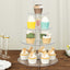 4-Tier Acrylic Round Cupcake Stand Clear - Buffet Party Tables 14"